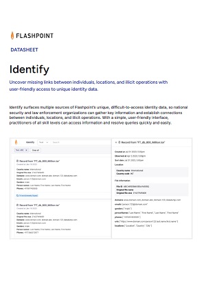 Datasheet - Identify