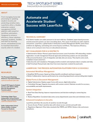 Automate and Accelerate Student Success with Laserfiche