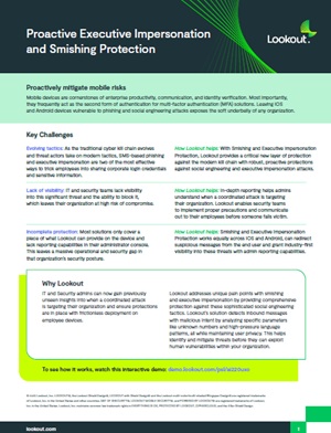 Proactive Executive Impersonation and Smishing Protection