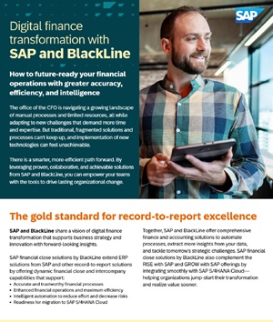 Digital Finance Transformation with SAP and Blackline