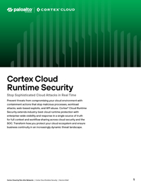 Cortex Cloud Runtime Security