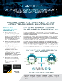 NC Protect: Enhanced Microsoft Information Security for Government and Defense