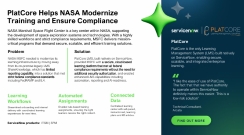 PlatCore Helps NASA Modernize Training and Ensure Compliance