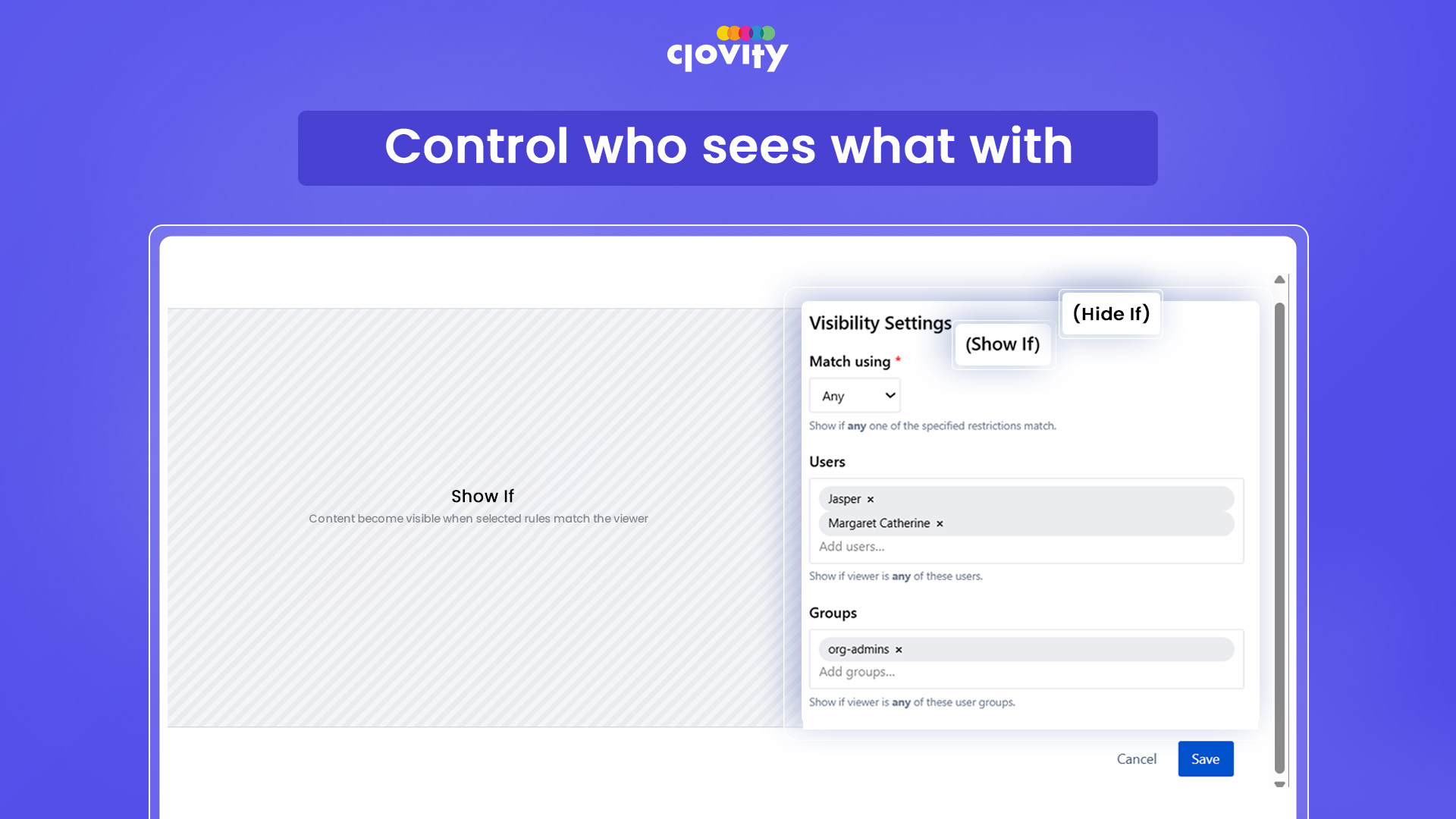 Conditional Content Visibility