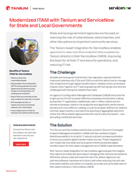 Modernized ITAM with Tanium and ServiceNow for State and Local Governments