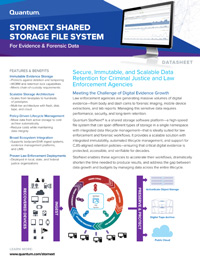 Data Forensics Solutions Brief- Stornext Shared Storage File System for Evidence and Forensic Data