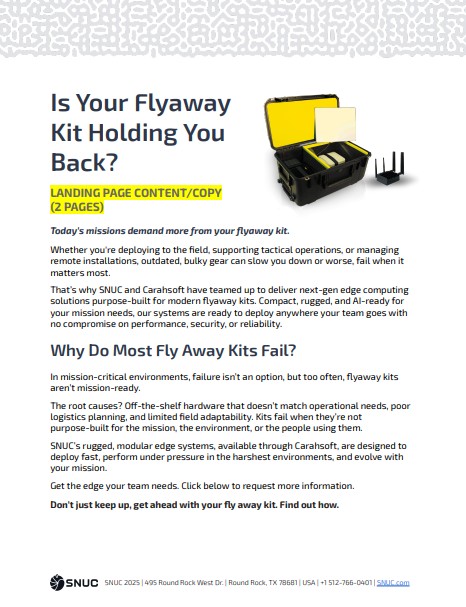 Tech Fly Away Kit Campaign