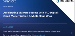 Accelerating VMware Success with TAO Digital: Cloud Modernization & Multi-Cloud Wins