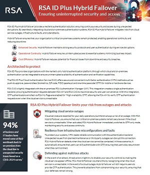 RSA ID Plus Hybrid Failover