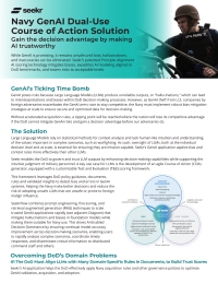 Navy GenAI Dual-Use Course of Action Solution