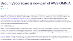 SecurityScorecard is now part of AWS OMNIA