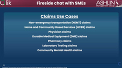 Transforming Healthcare Claims Oversight: Fireside Chat, Use Case #7