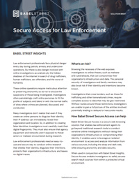 Babel Street Insights Secure Access for Law Enforcement
