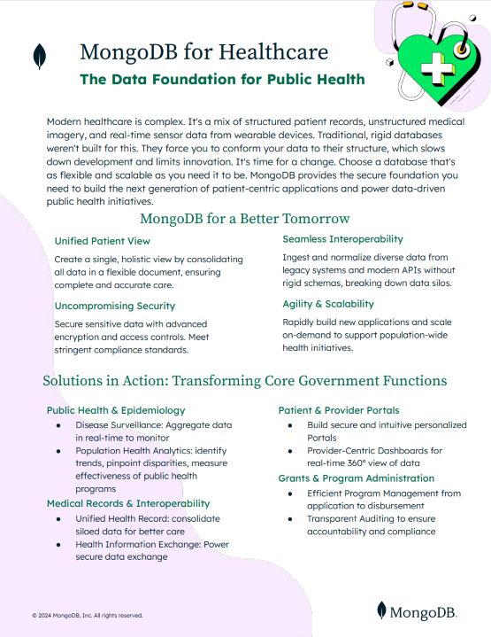 MongoDB for Healthcare