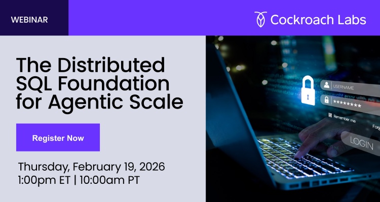 The Distributed SQL Foundation for Agentic Scale Event Banner
