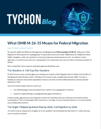 What OMB M-26-15 Means for Federal Migration