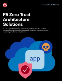 F5 Zero Trust Architecture Solution