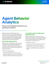 Agent Behavior Analytics