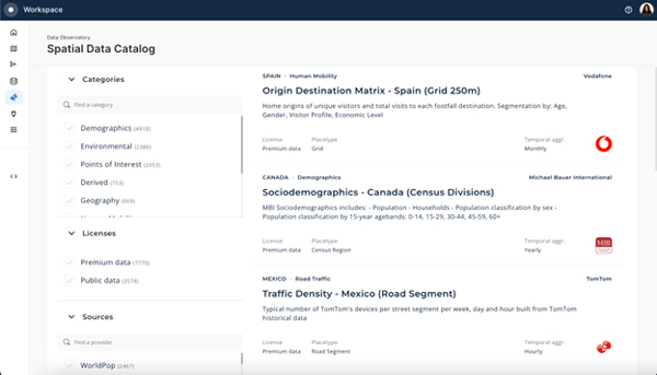 Data Enrichment with the Data Observatory