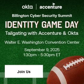 Identity Game Day: Tailgating with Accenture & Okta Event Banner