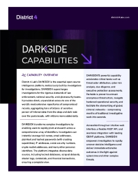 DARKSIDE CAPABILITIES
