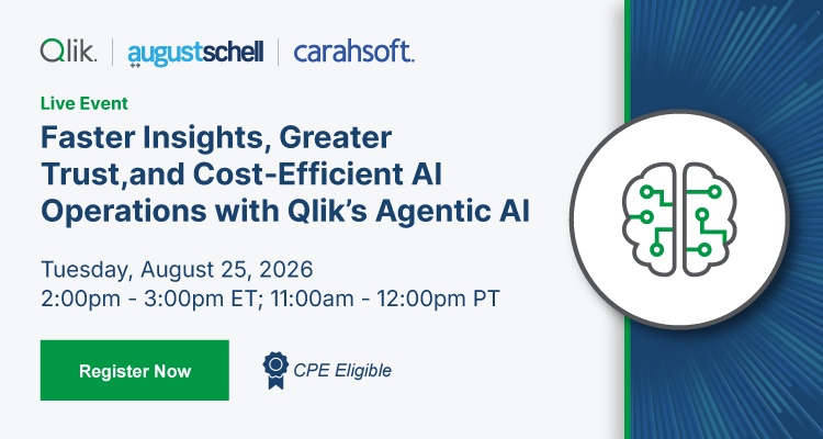 Faster Insights, Greater Trust, and Cost-Efficient AI Operations with Qlik's Agentic AI | Event Banner