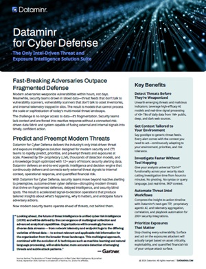 Dataminr for Cyber Defense