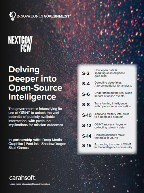 FCW NextGov Delving Deeper Into Open Source Intelligence Report cover