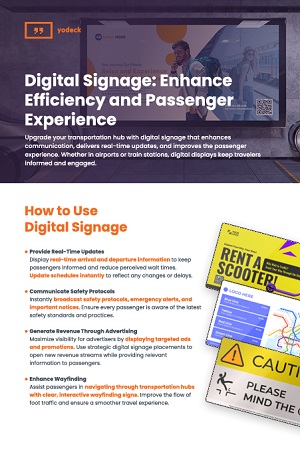 Digital Signage: Enhance Efficiency and Passenger Experience