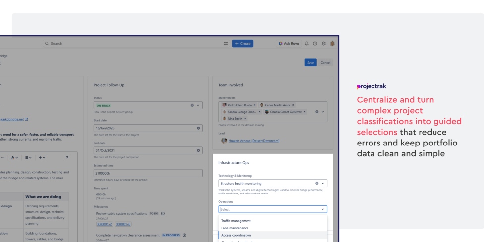 Cascading Project Fields