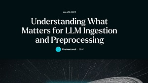 Understanding What Matters for LLM Ingestion and Preprocessing