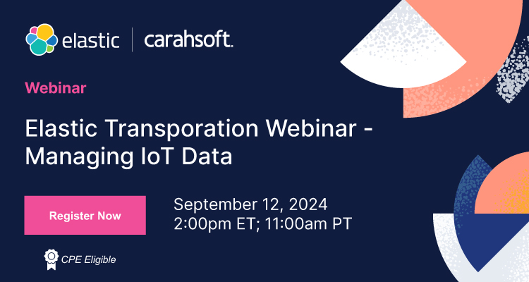 Register for the Elastic Transportation Webinar - Managing IoT Data