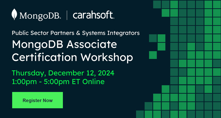 MongoDB Associate Certification Workshop Event Banner