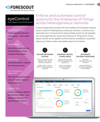 Forescout eyeControl Datasheet