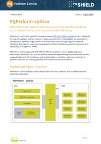 PQPerform-Lattice PQShield’s high-capacity post-quantum cryptography processor: up to 1M KeyEnc/Sec with improved power efficiency
