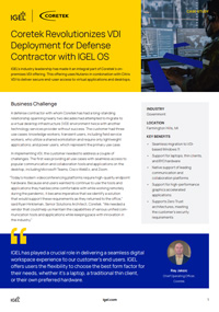 Coretek Revolutionizes VDI Deployment for Defense Contractor with IGEL OS