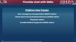 Transforming Healthcare Claims Oversight: Fireside Chat, Use Case #4