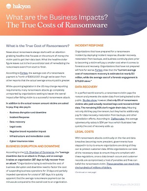 Halcyon True Costs of Ransomware DS