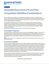 Accessible Documents Pre and Post Composition Workflow Considerations