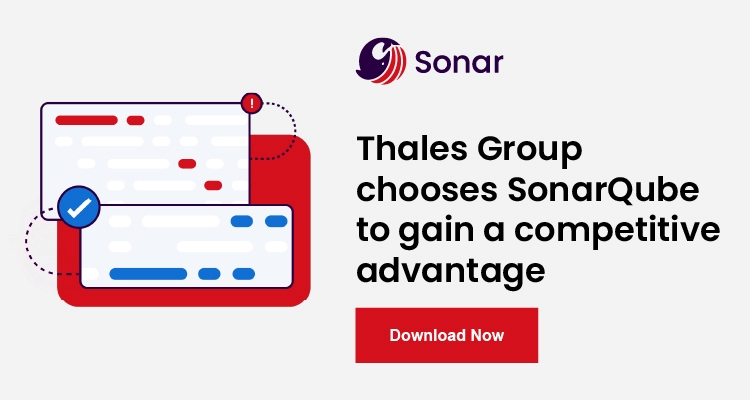 Thales Group chooses SonarQube to gain a competitive advantage