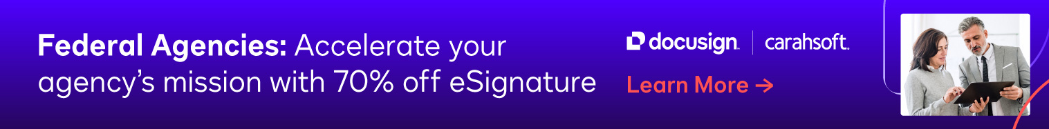 Federal Agencies: save 70% off of eSignature