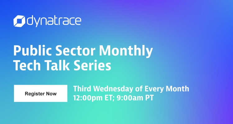 Public Sector Monthly Tech Talk Series Event Banner