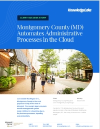 Montgomery County (MD) Automates Administrative Processes in the Cloud