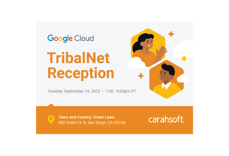 TribalNet Reception - Google Cloud Postcard