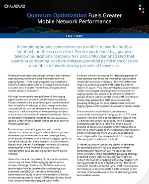 Quantum Optimization Fuels Greater Mobile Network Performance