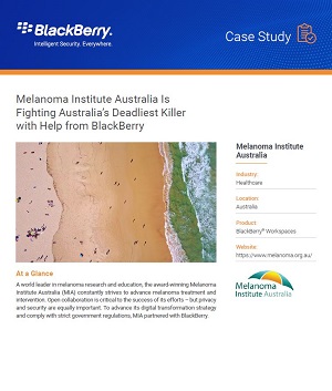 Melanoma Institute Australia Is Fighting Australia’s Deadliest Killer with Help from BlackBerry