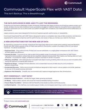 Commvault HyperScale Flex with VAST Data