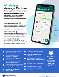 WhatsApp Message Capture Native capture. Archive anywhere