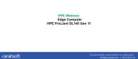 HPE DL145 Webinar