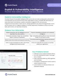 Exploit & Vulnerability Intelligence